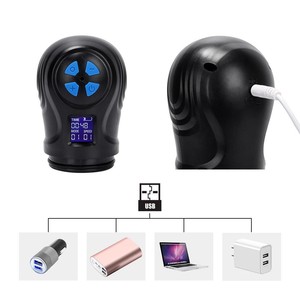 Elektrischer Penis-Trainer mit 6 Geschwindigkeitsstufen, Vibrator zur männlichen Verbesserung, Vakuumpumpe, Masturbationsgerät, vibrierendes Eichel- und Hodenmassagegerät - Product Image 6