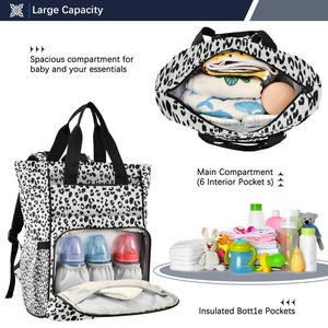 Fashion Custom Design Waterproof Nylon Mommy Nappy Bag Baby <b>Backpack</b> Diaper Bags with <b>Large</b> Capacity Lightweight for <b>Women</b> - Product Image 2