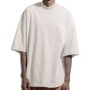 Camisetas de Algodón 100% de Punto Grueso, Transpirables, con Logotipo Personalizado, Tallas Grandes para Hombre, 240g, Oversize, Ecológicas, Bordadas - Product Image 1