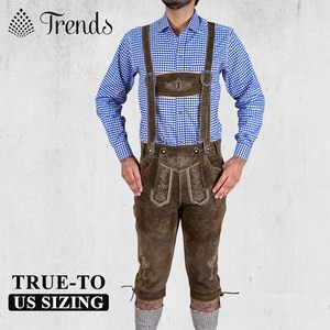 Ensemble de Lederhosen de style bavarois personnalisé pour homme, costume d'Oktoberfest 4 pièces, tenue ajustable à la taille du genou - Product Image 6
