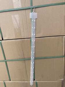 PP Plastic Retail Hanging Merchandising Clips Strips with 63*12 <b>Hooks</b> <b>Display</b> Storage Boxes for Warehousing Supermarket Supplies - Product Image 2
