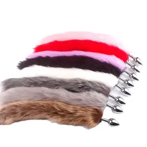 Hot Selling on Artificial Tail Plug Couple Game Metal Prop Anal fox Tail Plug <strong>Sax</strong> <strong>Toys</strong> for <strong>Girl</strong> Anal Plug - Product Image 1