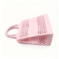 Sac de plage et de pique-nique en PVC écologique à motif losanges ajourés, réutilisable pour femme, idéal pour les voyages et le shopping en extérieur