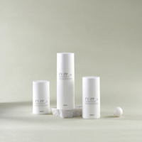 Flacon pompe sans air en PP série FV-PP 30/50 ml blanc pour soins de la peau, flacons en plastique pour lotion, essence/tonique