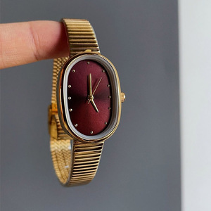 <span class=keywords><strong>Orologio</strong></span> al quarzo impermeabile in lega di acciaio inossidabile Ashenu dorato con fascino antico retrò da <span class=keywords><strong>donna</strong></span> - Product Image 4