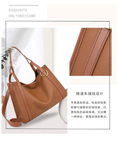 Sacs à bandoulière en cuir véritable de haute qualité pour femmes, sacs fourre-tout de créateur grande capacité, sacs messager à bandoulière pour dames, sacs à main tendance - Product Image 3