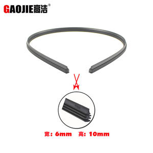 Lame d'essuie-glace sans cadre Gaojie, bande adhésive en caoutchouc de 6 mm sans armature pour pare-brise - Product Image 3