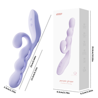 Vibromasseur Lapin, Vibromasseur Point G, Masseur Portable, Jouet Sexuel pour Adultes, Stimulation Poitrine Femme, Vibrato 12 Vitesses