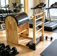 Baril d'escalade Pilates en bois de caoutchouc de haute qualité Eco-Tech, multifonctionnel et portable, pour exercices de renforcement musculaire, idéal pour la salle de sport, le studio et la maison
