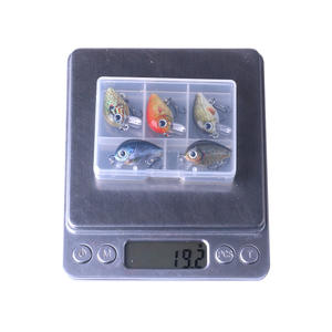 5 pz 1.5g 3cm Bionic Mini Crankbait realistico pesce duro esca esca da pesca esca artificiale galleggiante Wobbler per attrezzatura da pesca - Product Image 6