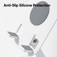 Support de téléphone de bureau réglable en hauteur avec rotation à 360 degrés, en matériau ABS, anti-vibration, antidérapant, support portable pour utilisation sur bureau