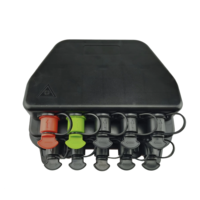 Co-Net FTTH Caja de terminales de fibra de 8 puertos preensamblada Mini conector SC, caja de 8 núcleos