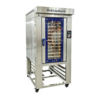 Horno de Convección Rotatorio Comercial de 5 Bandejas con Cámara de Fermentación, Máquina Eléctrica para Hornear Pan con Gabinete de Fermentación