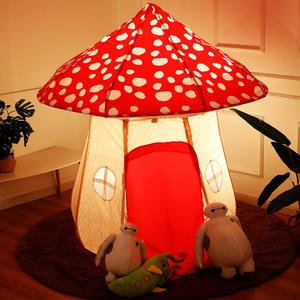 Maison de jeu intérieure pour enfants château Villa <span class=keywords><strong>tente</strong></span> pour garçons filles bébé princesse <span class=keywords><strong>petite</strong></span> maison champignon conception faite en Polyester Durable - Product Image 5