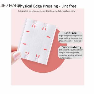 Sekali pakai kapas Viscose 3 lapisan 6x5cm efek ganda cat kuku penghapusan bantalan wajah baru bebas serat kosmetik bantalan penghapus Makeup - Product Image 4