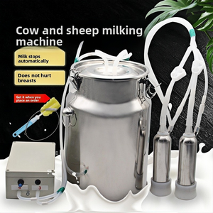 Machine à traire à pulsateur d'air haute performance motorisée en acier inoxydable 304 pour usage agricole, tension personnalisable, garantie 1 an pour les vaches - Product Image 3