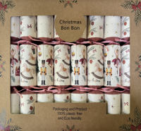 Craquelins de Noël de haute qualité pour l'intérieur, sans feux d'artifice, avec chapeau de fête et petits cadeaux, idéaux comme cadeaux de Noël