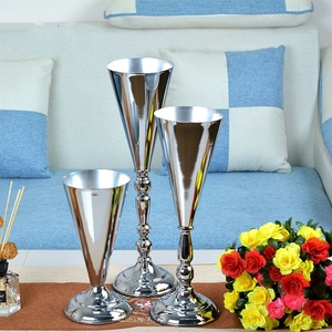 Wedding Decoration Props <strong>Flower</strong> Stand Centerpiece Tall Metal Trumpet <strong>Vases</strong> for <strong>Flower</strong> Arrangement - Product Image 3