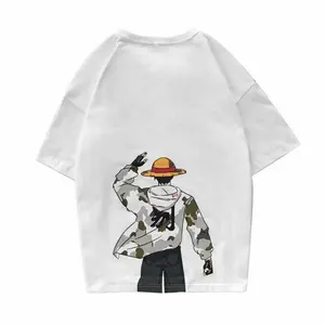 Anime One Piece T Shirt Fashion Men Summer Tops Short Sleeve O Neck Hip Hop Tees Dropshipping