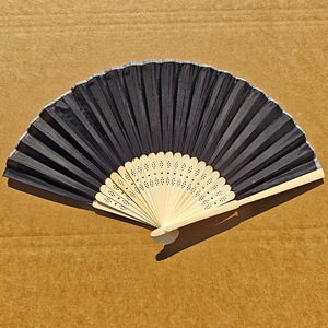 Bonito Diseño, 21 cm, 8 Pulgadas, Económico, Mango de Bambú, Impresión en Seda Blanca, Abanico de Mano de Bambú para Novia, Boda, Fiesta - Product Image 5
