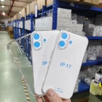Coque transparente antichoc en TPU à bords droits de 1,5 mm, directement de l'usine, pour iPhone 17, 16, 15, Samsung S25, Xiaomi – Tous modèles