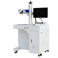 Machine de marquage des métaux 20W 30W 50W Machine de marquage laser à fibre de petite taille mini marqueur laser à fibre fibre Raycus avec rotatif