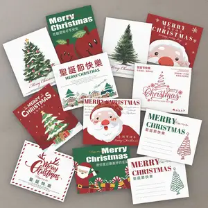 Neue Ankunft benutzer definierte hängen Tags Karten Kreativität Luxus Weihnachts box Geschenk karte Großhandel Frohe Weihnachten Grußkarten