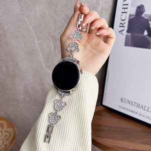 Correa de acero inoxidable con diamantes para Samsung Galaxy Watch 6 5/<span class=keywords><strong>Pro</strong></span>/4 Classic 44 40 46mm, pulsera para mujer para Huawei Watch <span class=keywords><strong>GT</strong></span> 4 <span class=keywords><strong>3</strong></span> <span class=keywords><strong>43mm</strong></span> - Product Image 5