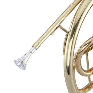 Cuerno francés Material de latón Acabado de laca dorada para orquesta y banda de marcha - Product Image 3