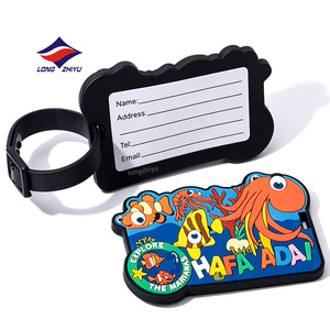 Etiqueta <span class=keywords><strong>de</strong></span> Equipaje <span class=keywords><strong>de</strong></span> PVC Suave Personalizada Longzhiyu, 20 Años <span class=keywords><strong>de</strong></span> Experiencia, Etiqueta <span class=keywords><strong>de</strong></span> Silicona con Letras, Accesorio <span class=keywords><strong>de</strong></span> Viaje, Duradera, Impermeable, Etiqueta con Nombre - Product Image 2