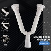 Tuyau de vidange flexible en plastique de haute qualité pour salle de bain et cuisine, design moderne, installation facile – Offre spéciale