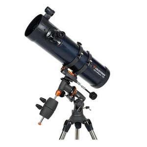 Télescope newtonien AstroMaster 130EQ, réflecteur manuel pour débutants, trépied réglable en hauteur, accessoires inclus - Product Image 1