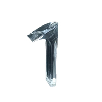 Protecteur de talon transparent et durable de 10 cm de hauteur, en électroplaté, pour accessoires de chaussures et fabrication de chaussures