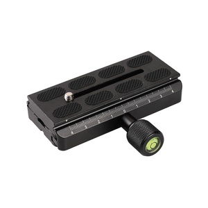Manfrotto Arca pour trépied Swiss PR60 Rotule DSLR Support pour appareil photo Plaque de dégagement rapide en aluminium + pince avec adaptateur Niveau à bulle - Product Image 1