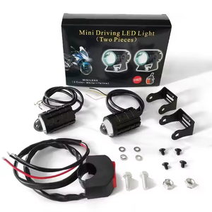 Vcan kép màu trắng vàng IP67 <span class=keywords><strong>LED</strong></span> Đèn Xe Máy súng thép nhỏ lái xe ánh sáng phụ trợ Đèn pha - Product Image 2