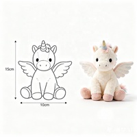 Peluche géante Pégase Licorne Nordique avec Ailes, Rembourrage Coton PP, Décoration, Cadeau d'Anniversaire