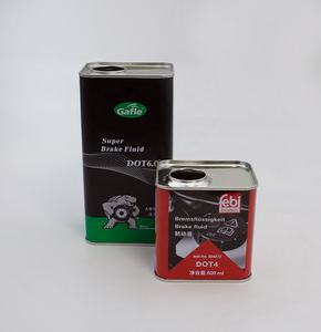 Récipient en étain d'huile lubrifiante, boîte en métal de 1 litre avec couvercles - Product Image 5