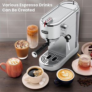<span class=keywords><strong>Cafetera</strong></span> Semiautomática <span class=keywords><strong>Italiana</strong></span> de 15 Bares de Presión para Espresso y Cappuccino en Polvo para Restaurante - Product Image 6