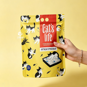 Bolsas personalizadas para snacks de mascotas con MOQ bajo, impresas digitalmente, aluminizadas, con cierre de cremallera y orificio para colgar tipo euro, 100g 200g 500g - Product Image 5