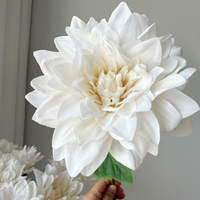Bunga Dahlia Baru Datang, Bunga Kepala Besar dari Lateks Buatan, Rangkaian Bunga Buatan Tangan Modern untuk Rumah, Pernikahan, Hari Valentine, Natal