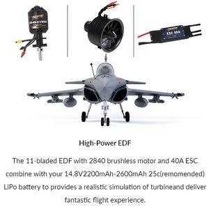 Reflex V3 équipé FMS 64mm Rafale <span class=keywords><strong>EDF</strong></span> Jet PNP modèle de vol de précision RC Jet Fighter Dassault Design Tiger Meet - Product Image 2