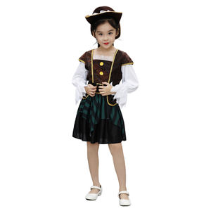 <span class=keywords><strong>Disfraz</strong></span> de Halloween para niños, <span class=keywords><strong>disfraz</strong></span> de capitán pirata Vikingo, vestido de dos piezas, ropa para el escenario - Product Image 1