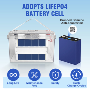 แบตเตอรี่ Lifepo4 8000 รอบการใช้งาน 12V  ขนาด 12V 50Ah 100Ah 150Ah 200Ah 300Ah พร้อมระบบ BMS สำหรับพลังงานแสงอาทิตย์ แบตเตอรี่ลิเธียมไอออน - Product Image 4