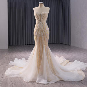 Jancember 241039 Beautiful Sweetheart Sequins Beaded Mermaid Vestidos para mujeres - Product Image 3