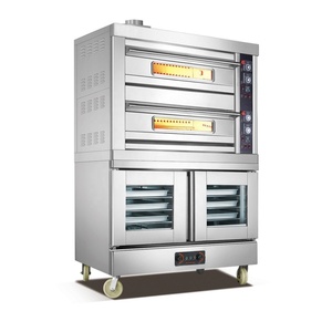 อุปกรณ์ในครัวอเนกประสงค์สำหรับการหมักด้วยไฟฟ้าสองชั้นเชิงพาณิชย์พร้อมเตาอบ - Product Image 1