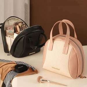 New Design Portable <b>Toiletry</b> Handbag Waterproof <b>Travel</b> Cosmetics Pouch Zipper PU Lipsticks Makeup Organizer <b>Bag</b> - Product Image 1