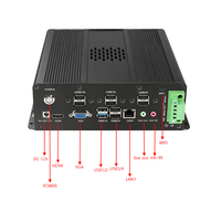 PC Industrial Integrado con Procesador Intel J1900, 6 Puertos COM, 8 USB, VGA para Pantalla, en Existencia para Control de Máquinas