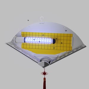 Lampe anti-insectes en forme d'éventail avec LED - Design chinois traditionnel pour le contrôle des mouches et des insectes dans les bureaux et les espaces commerciaux - Product Image 3