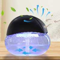 Purificateur d'air domestique à eau, diffuseur d'arômes avec veilleuse LED 7 couleurs, faible bruit, écologique, pour voiture, hôtel, chambre à coucher