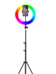 Aro de Luz Profesional Portátil para Fotografía, Iluminación de Alta Calidad para Transmisión en Vivo, Videojuegos y Fotografía, Ajustable - Product Image 5